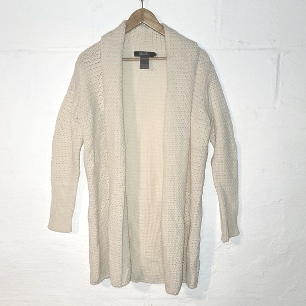 NWOT Islander %100 Virginwool Open Front Cardigan Sz S